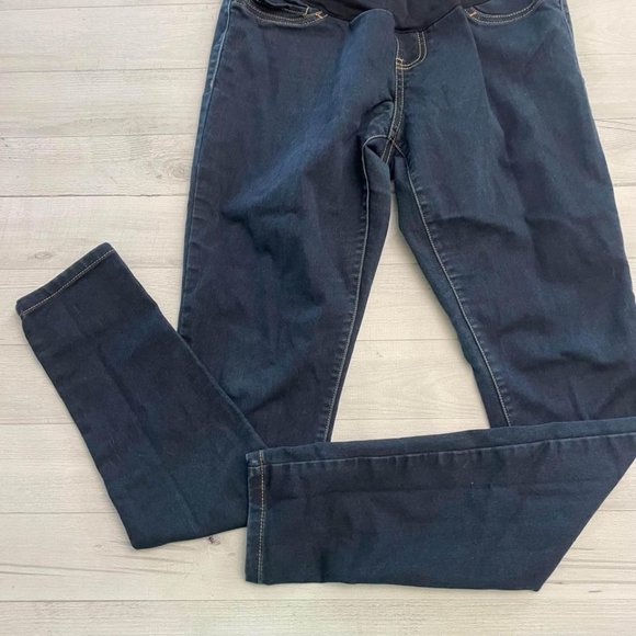 liz lange maternity high panel denim jeans xs - Picture 2 of 6